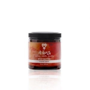 itiba Crucian Spice body butter with natural ingredients like turmeric