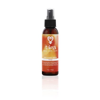 Itiba beauty's mango hair and body serum for healing through the natural environment