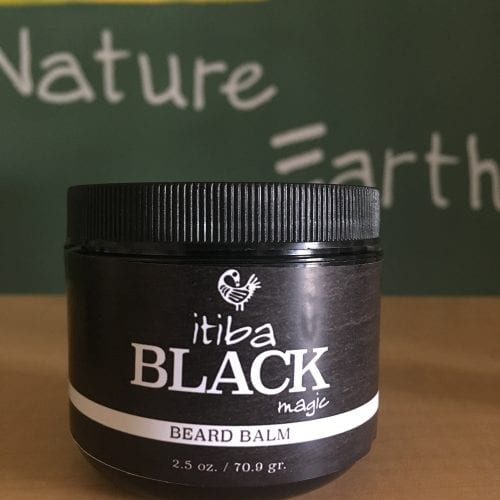 Jar of itiba Black magic beard balm for mens traditional healing